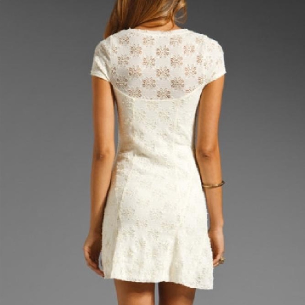 Free People daisy godet ivory size small petite - Picture 5 of 8
